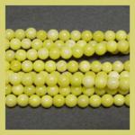 Rounds: Peridot Jasper  4mm by the Strand 15 - 16 inches