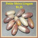 Mineral Specimens: Shiva Lingams Petite, Tiny - 3/4 to an inch, 3 for $3.75