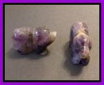 Stone Figurine Pig: Amethyst 3 for $24