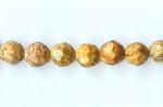 Rounds: Faceted 6mm Picture Jasper Strands 15 - 16 inches