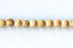 Rounds: Frosted Picture Jasper  4mm by the Strand 15 - 16 inches