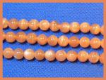 Rounds: Moonstone (Peach)  6mm Strands 15 - 16 inches