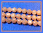 Rounds: Moonstone (Peach)  8mm Strands 15 - 16 inches