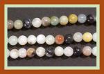 Rounds: Peking Onyx (Amazonite to the Chinese) 4mm Multi 15 - 16 inches