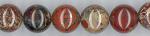 Rounds: Poppy Jasper 10mm by the Strand 15 - 16 inches