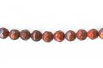 Rounds: Faceted 4mm Poppy Jasper Strands 15 - 16 inches