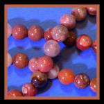 Rounds: Portuguese Agate 8mm by the Strand 15 - 16 inches