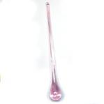 Raindrops: 8 Inch Pink Glass, with a hole for hanging,  4 for $6