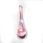 Raindrops: 3 inch Pink Glass, with a hole for hanging, 4 for $4