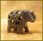 Soapstone (She's with child) Small Elephant, 2 iinches or so, 5 for $20