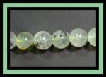 Rounds: Prehnite 10mm 15 - 16 inches