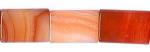 Rectangles: Puff 13 x 18mm Carnelian (Natural) 15 - 16 inches