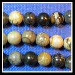 Rounds: Picasso Stone  10mm Strands 15 - 16 inches