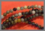 Rounds: Picasso Stone  4mm Strands 15 - 16 inches