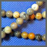 Rounds: Picasso Stone  6mm Strands 15 - 16 inches