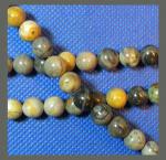 Rounds: Picasso Stone  8mm by the Strand 15 - 16 inches
