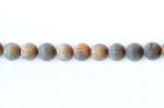 Rounds: Frosted Picasso Stone  4mm Strands 15 - 16 inches