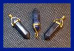 Pendants: Points Sodalite Double Terminated with Gold Plated Finding, 4 for $10