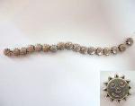 Pewter Beads: 5.5 inch Strand of Happy Suns