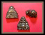Stone Figurine Buddha: Pyrite