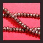 Rondelles: Pyrite Faceted  4 x 6mm 15 - 16 inches