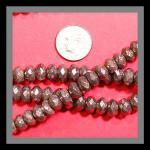 Rondelles: Pyrite Faceted 5 x 8mm 15 - 16 inches