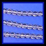 Rounds: Quartz Crystal Faceted 6mm by the Strand  15 - 16 inches