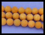 Rounds: Frosted Red Aventurine 8mm by the Strand 15 - 16 inches