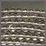 Rounds: Rock (Quartz) Crystal 10mm by the Strand 15 - 16 inches