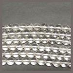 Rounds: Rock (Quartz) Crystal  8mm by the Strand 15 - 16 inches