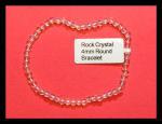 Bracelets: Stretchy Rock Crystal 4mm 3 for $12