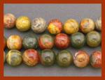 Rounds: Red Creek Jasper 10mm by the Strand 15 - 16 inches