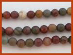 Rounds: Red Creek Jasper  4mm by the Strand 15 - 16 inches