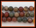 Rounds: Red Creek Jasper  6mm by the Strand 15 - 16 inches