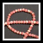 Rounds: Rhodocrosite 4mm by the Strand 15 - 16 inches