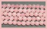 Rounds: Rose Quartz  8mm by the Strand  15 - 16 inches