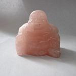 Stone Figurine Buddha: Rose Quartz