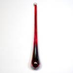 Raindrops: 5 1/2 Inch Red Glass, with a hole for hanging, 4 for $6