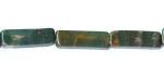 Rectangles: 4 x 13mm Bloodstone 15 - 16 inches
