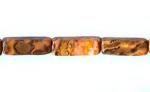 Rectangles: 4 x 13mm Leopardskin Jasper 15 - 16 inches
