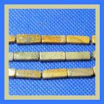 Rectangles: 4 x 13mm Silver Leaf 15 - 16 inches