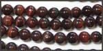 Rounds: Red Tigereye  8mm by the Strand 15 - 16 inches