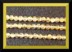 Rounds: Rutilated Quartz  4mm  Strands 15 - 16 inch strands