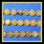 Rounds: Rutilated Quartz  6mm  Strands 15 - 16 inch strands