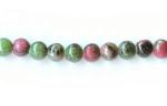 Rounds: Ruby Zoisite  4mm Strands 15 - 16 inches