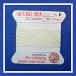 Carded Silk #6 White, 3 cards for $5.5