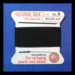 Carded Silk #8 Black, 3 cards for $4