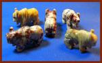 Soapstone Animal Carving: Small Buffalo, Bison, Bisonte - sold as 10 pieces