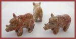 Soapstone Animal Carving: Large Boar, Pig, Razorback, Swine, Cerdo
