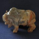 Soapstone Animal Carving: Medium Buffalo, Bison, Bisonte 3 for $15